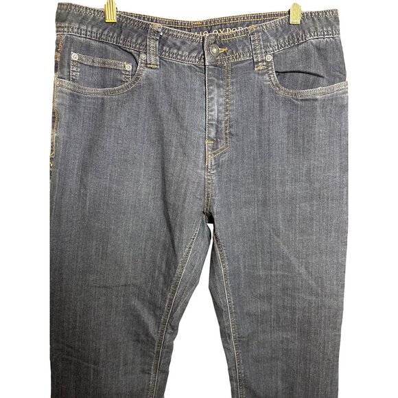 PrAna Mens Jeans‎ Size 33 X 30 Slim Black Organic Cotton Straight Leg Stretch - Picture 2 of 10